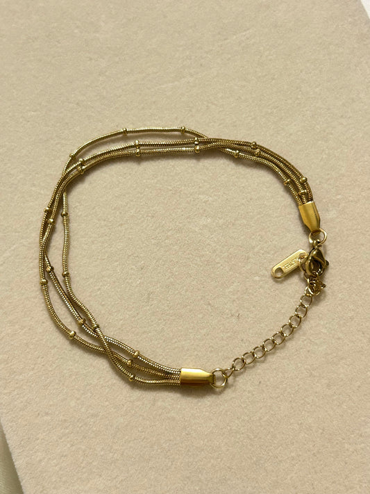 Triple Layer Beaded Bracelet