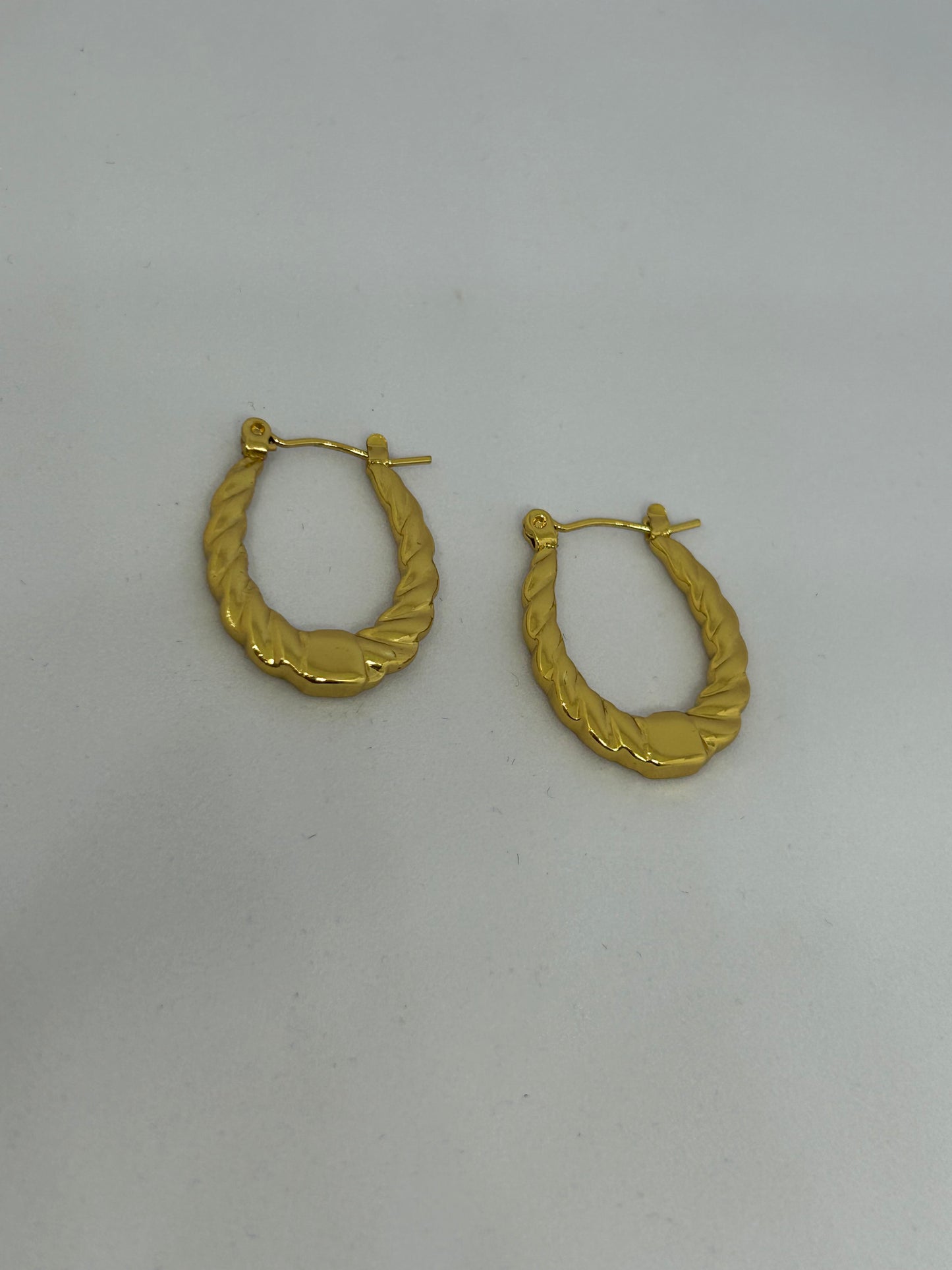 Golden Braid Hoops