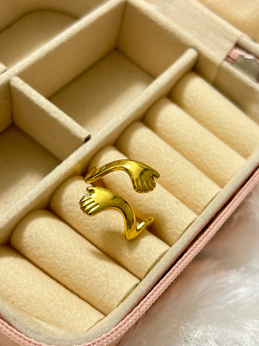 Hugging Hands Ring