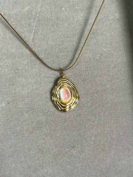 The Moonstone Ripple Necklace