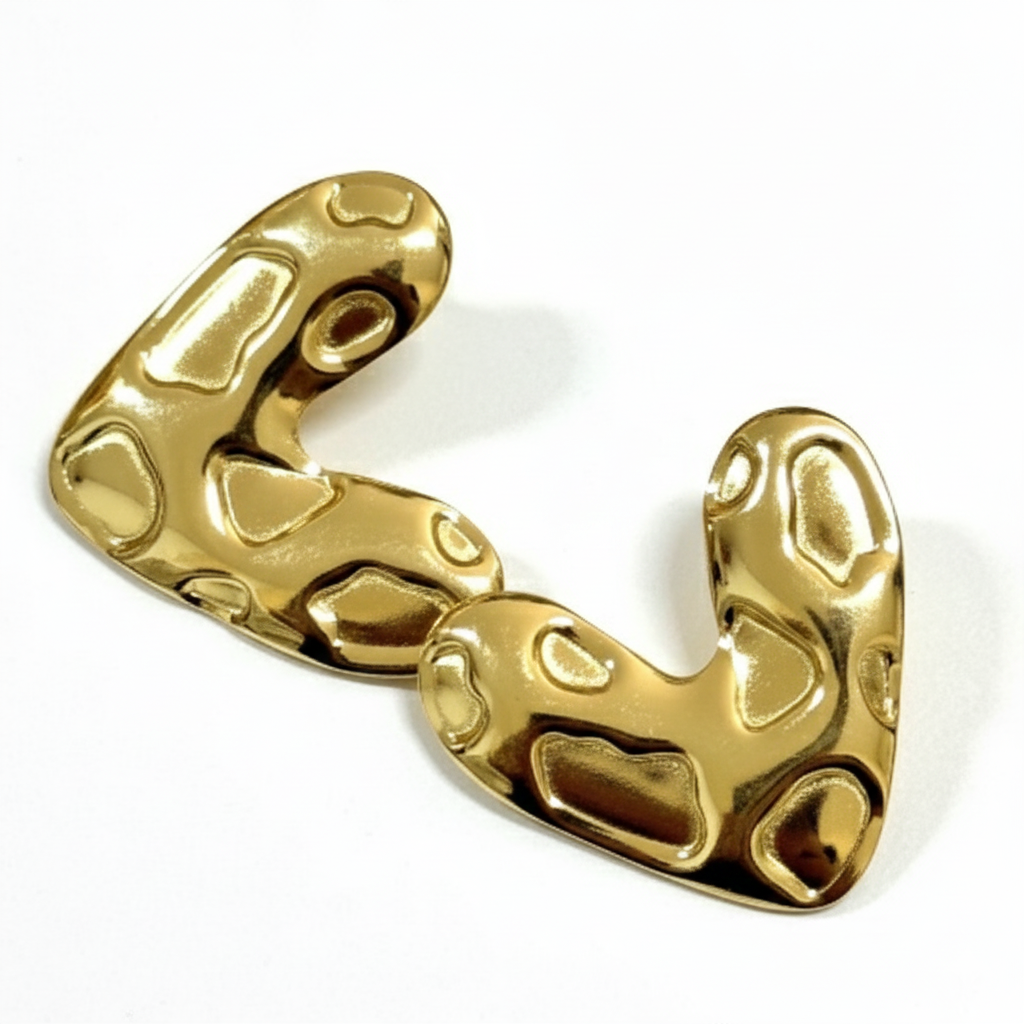 Abstract Heart Earrings