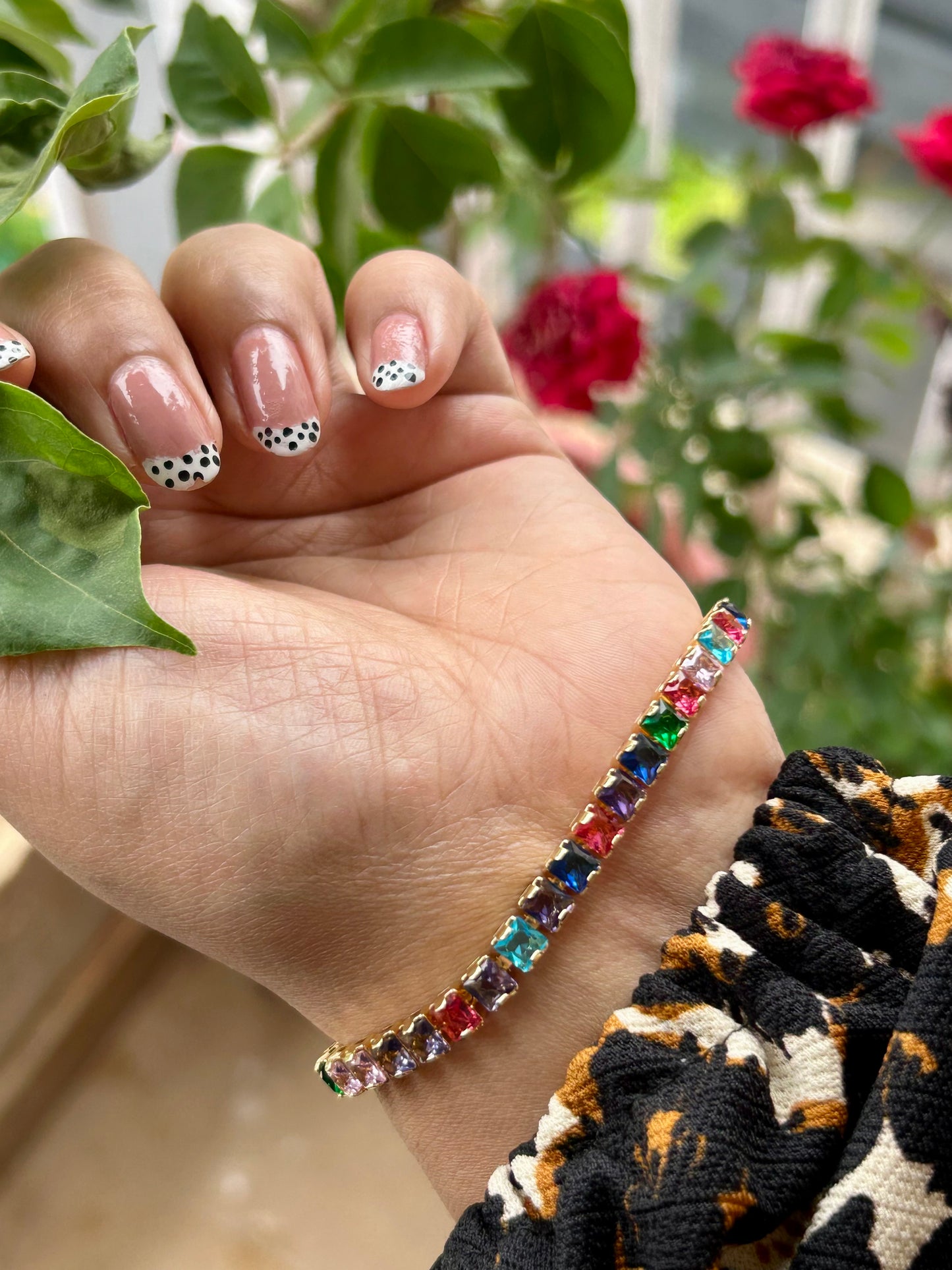 Rainbow Tennis Bracelet