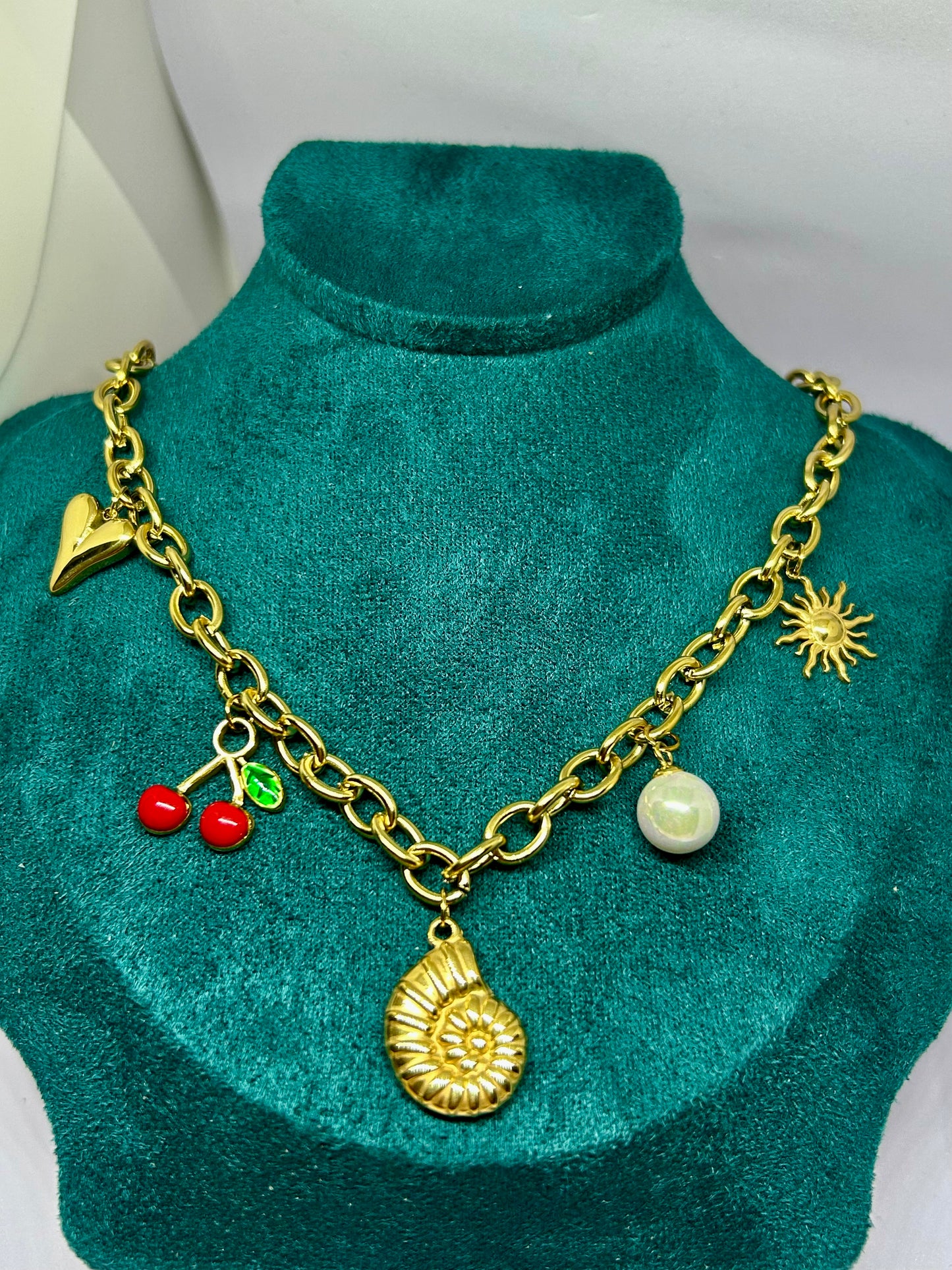 Sun-Kissed Charms Necklace