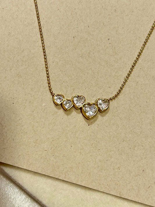 Solid Hearts Necklace