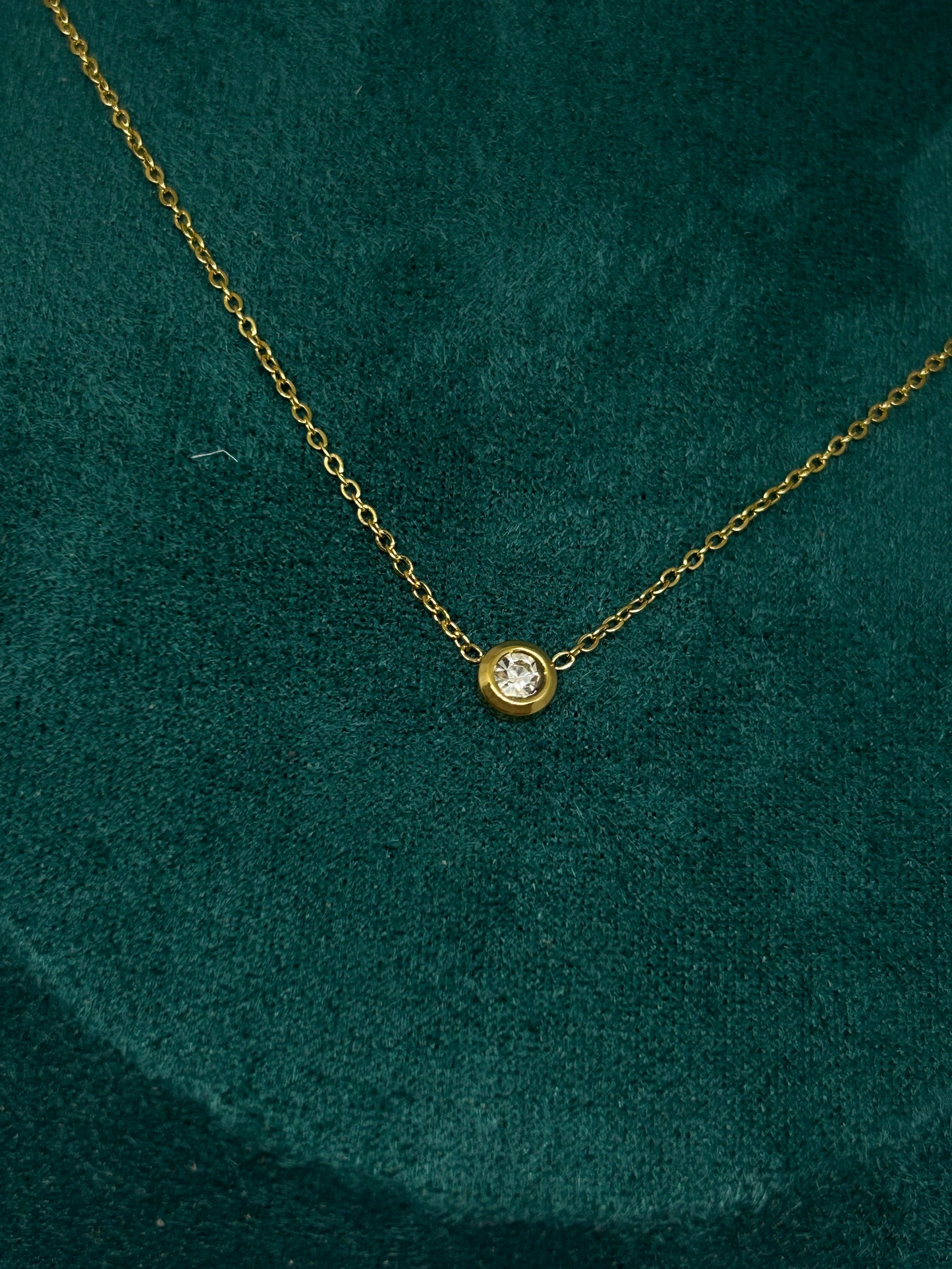 Classic Solitaire Glow Necklace