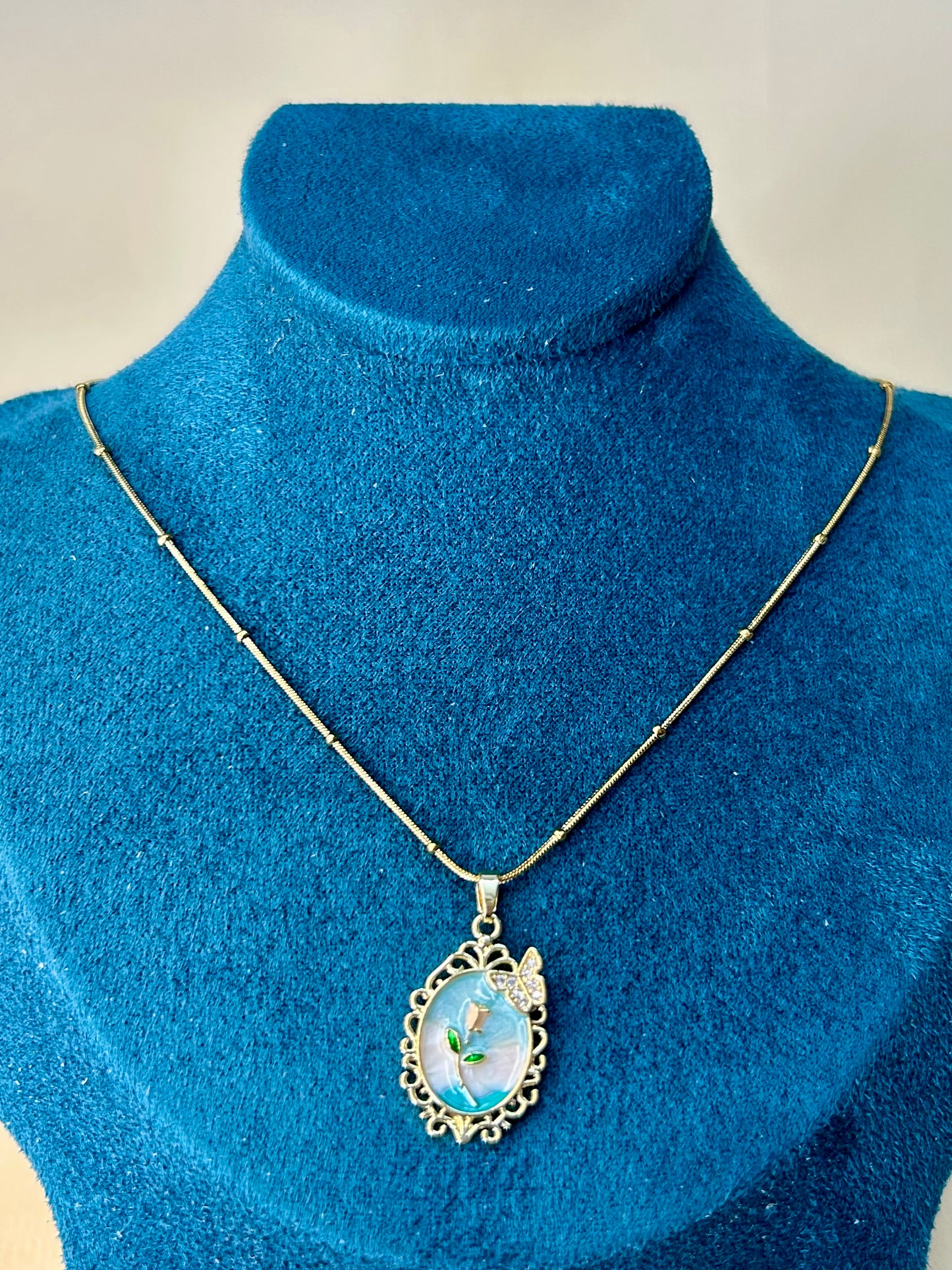 Blossom & Wings Anti Tarnish Necklace