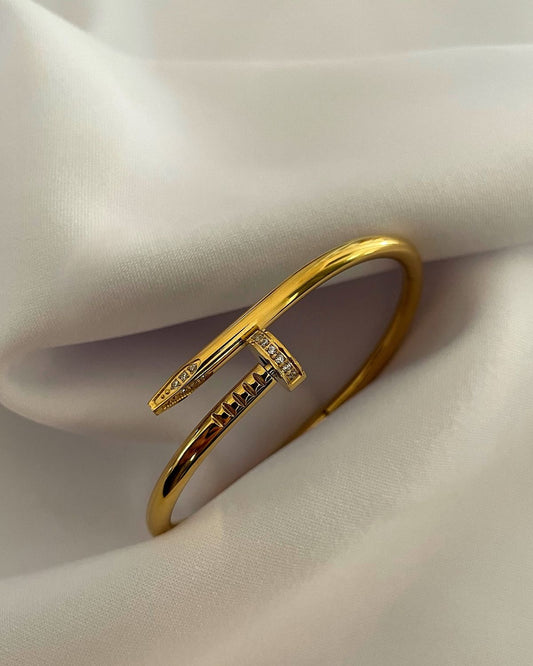 Diamond Nail Bracelet