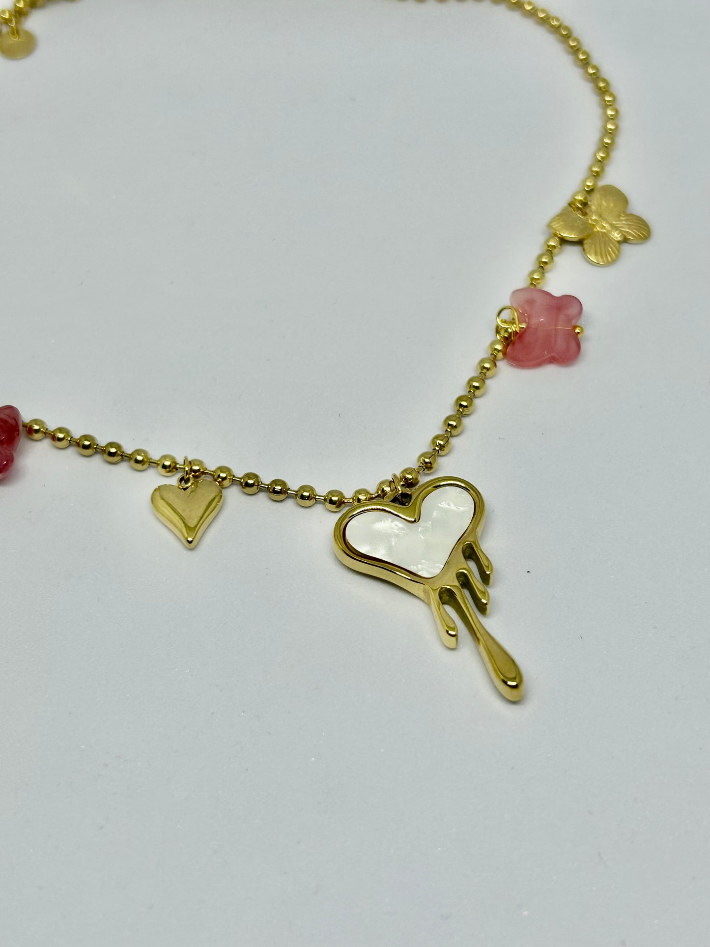 Golden Drip Love Necklace