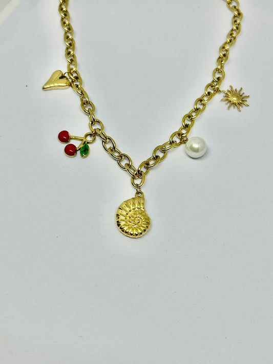 Sun-Kissed Charms Necklace