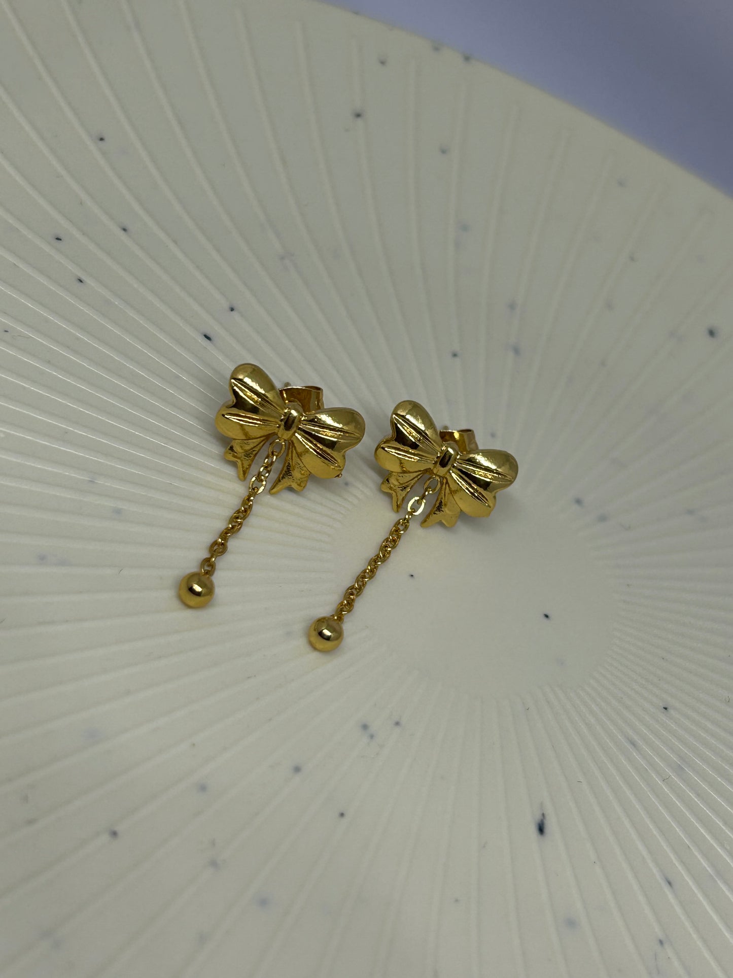 Bow Drop Studs
