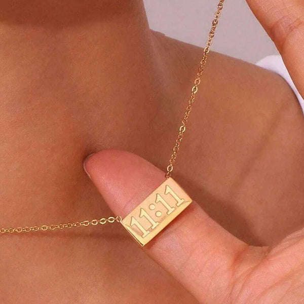 Gold-Plated Anti Tarnish 11:11 Angel Make a Wish Pendant