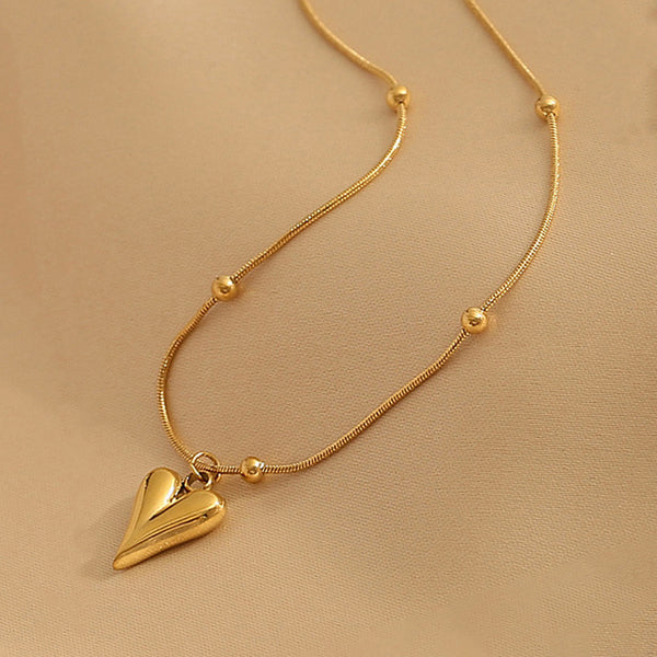 Gold-Plated Anti Tarnish Heart themed Pendant