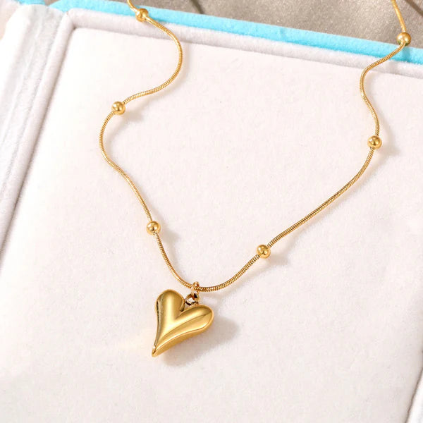 Gold-Plated Anti Tarnish Heart themed Pendant