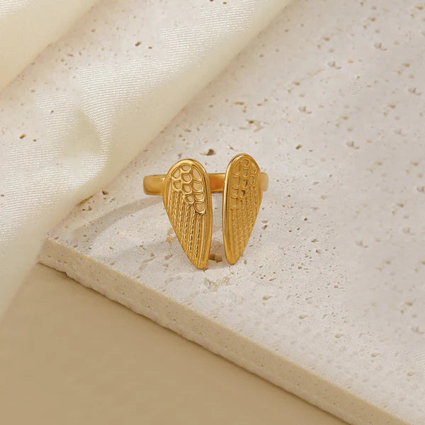 Wings of Hope Themed Adjustable Ring