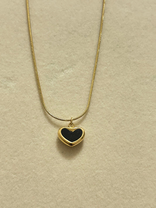 Black Heart Necklace