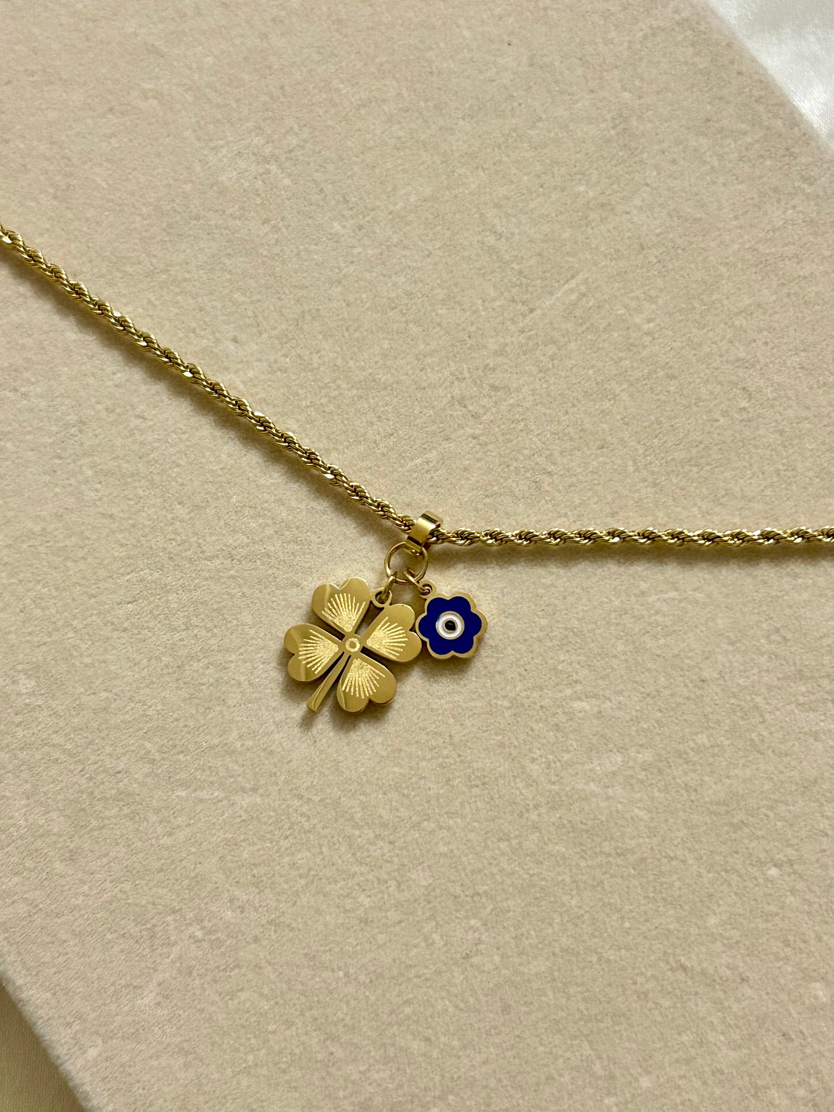 Clover Evil Eye Bracelet