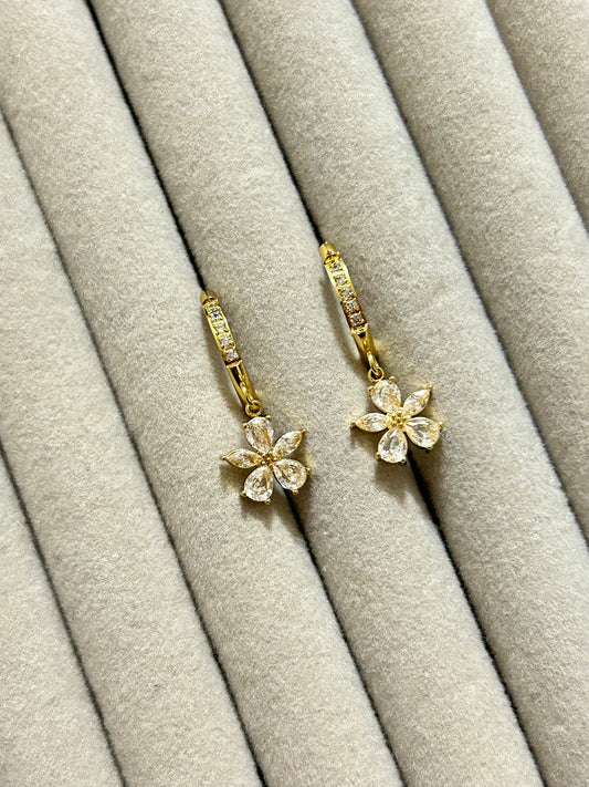 Flower Diamond Huggies