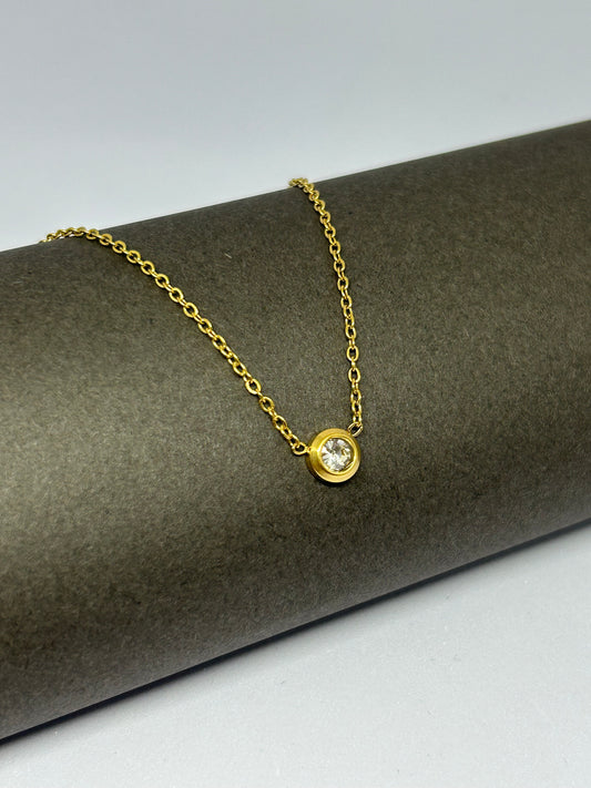 Classic Solitaire Glow Necklace