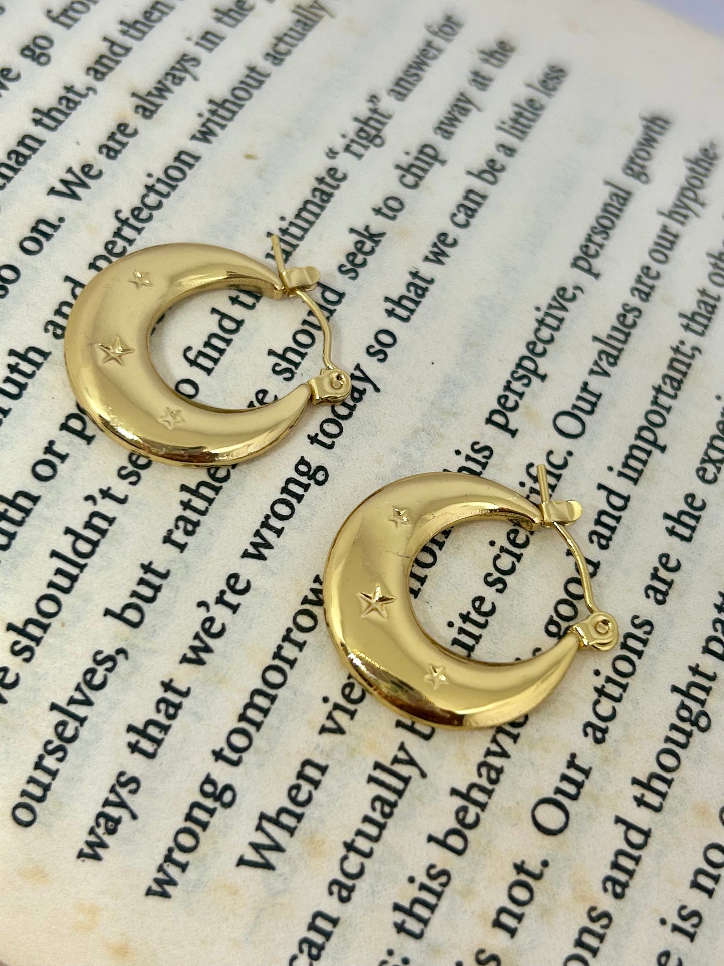 Celestial Glow Hoop Earrings