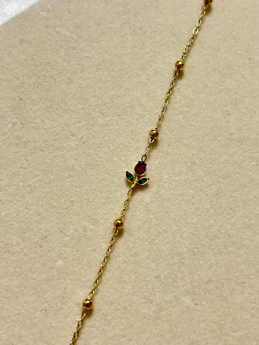 Red Tulip Bracelet