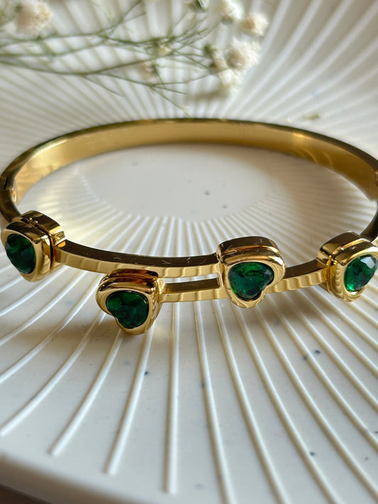 Emerald Heart Bracelet