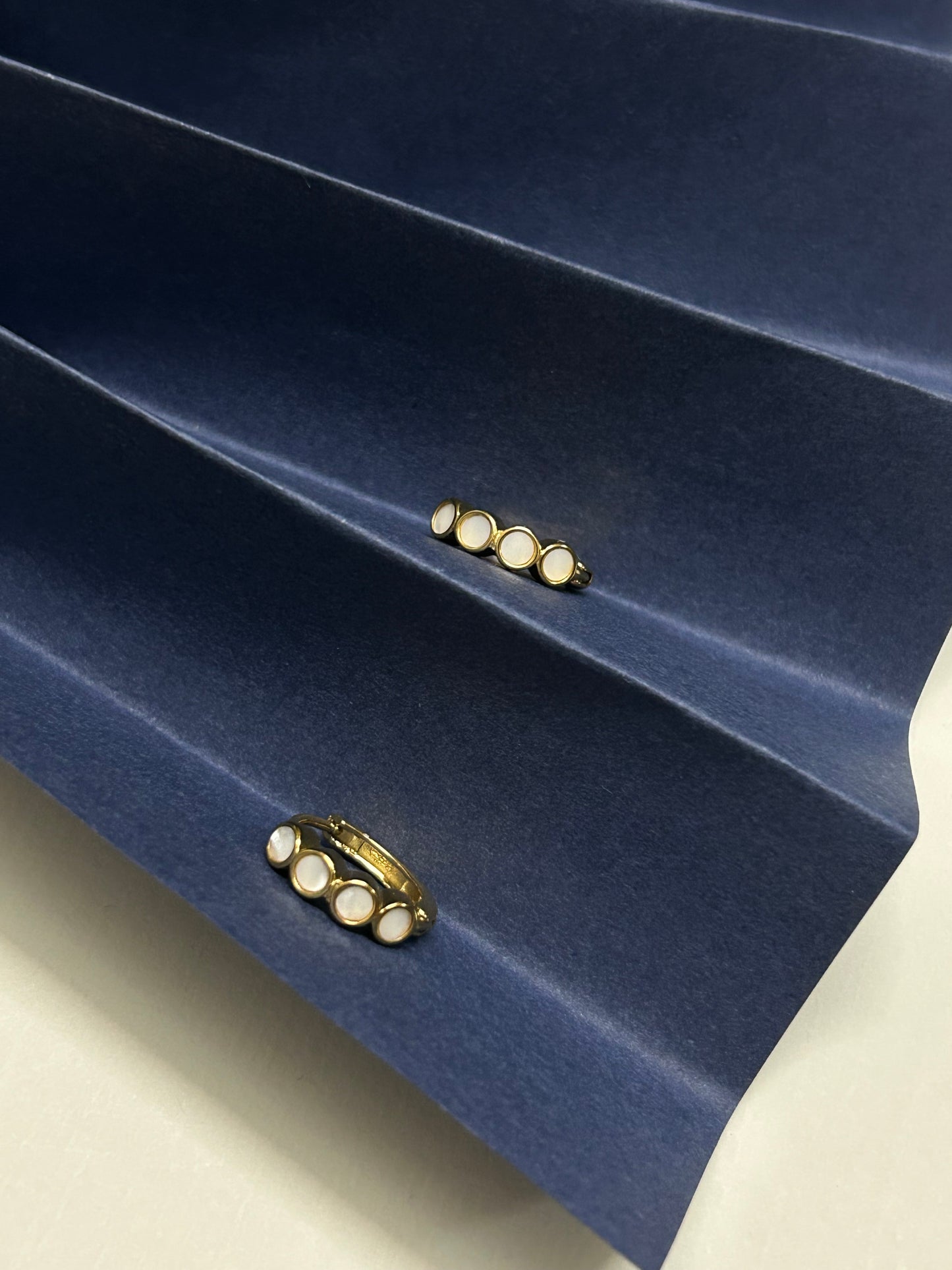 White Enamel Hoops
