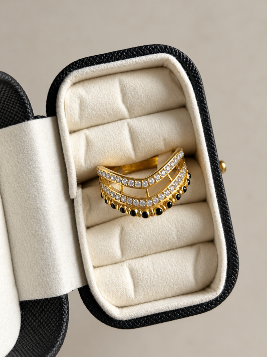 Layered Mangalsutra Ring
