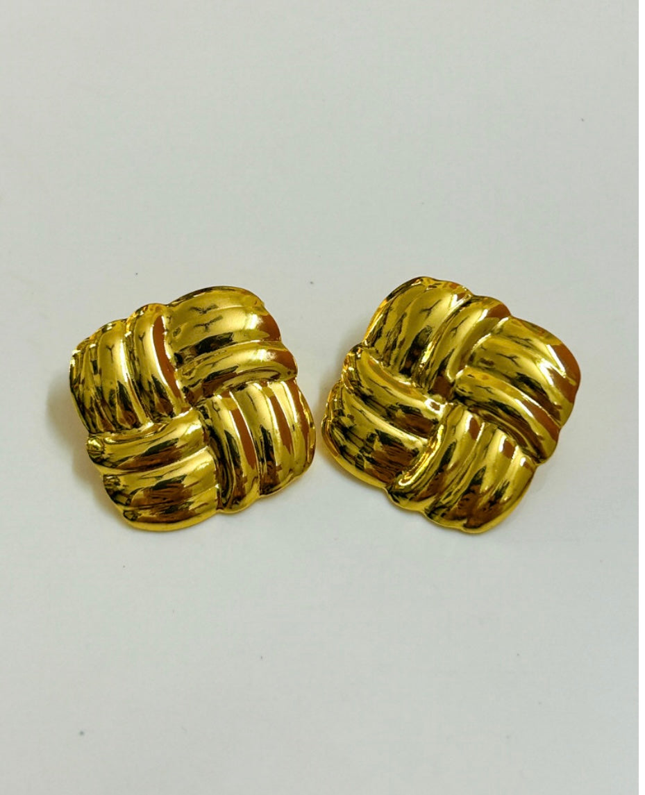 Square Stud Earrings