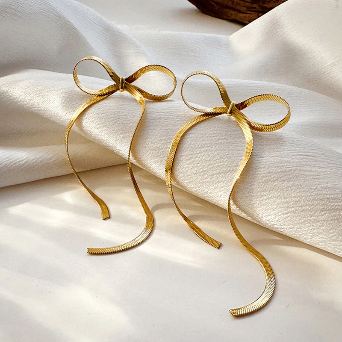 Bow themed Drop Earrings