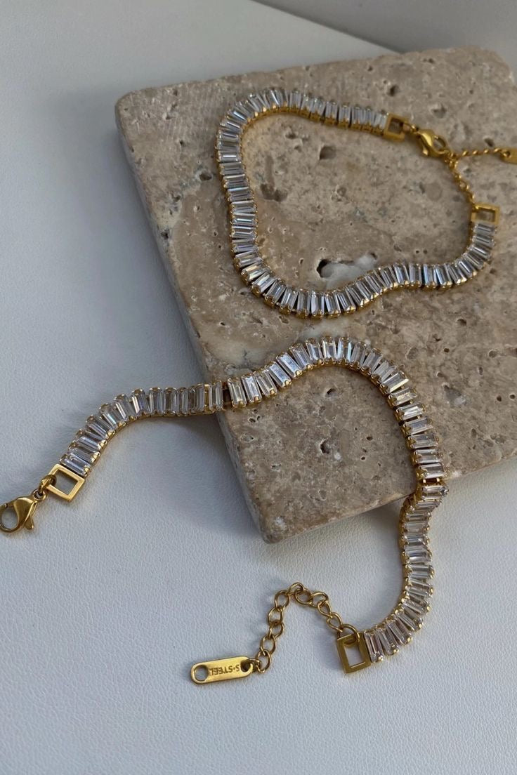 Golden Tennis Bracelet