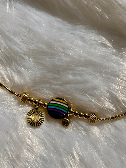 Multicolour Chain Bracelet