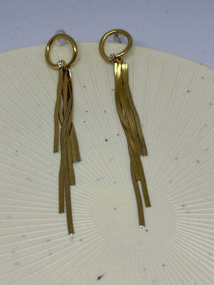 Diamond Stud with Fringes