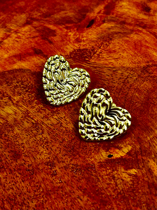 Heart Impression Earrings