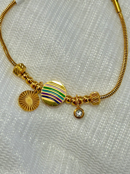 Multicolour Chain Bracelet