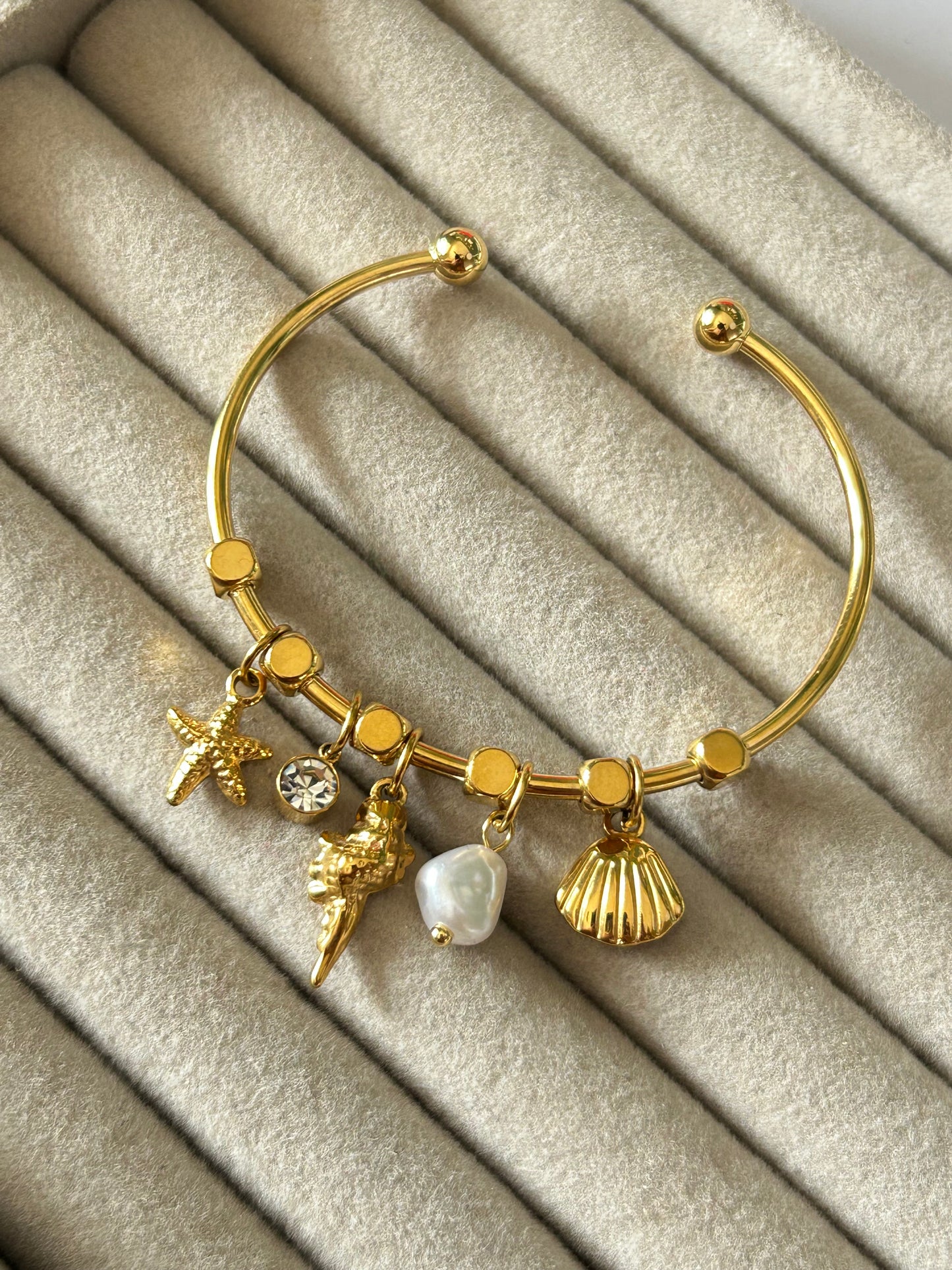 Beach Charms Cuff(Thin Wrist)