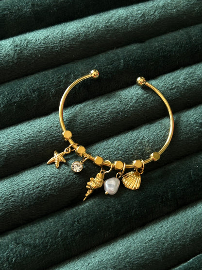 Beach Charms Cuff(Thin Wrist)