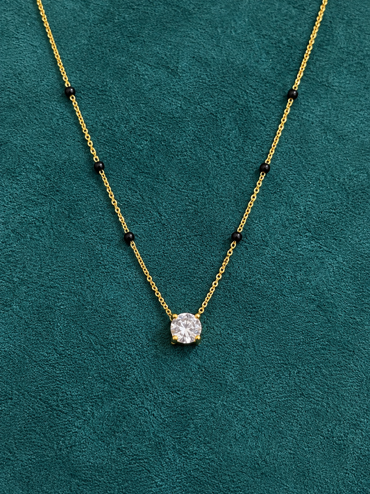 Solitaire Charm Necklace