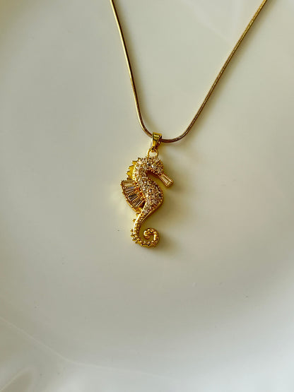 Seahorse Diamond Necklace