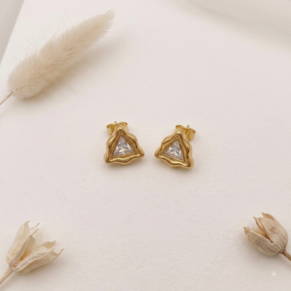 Triangle Diamond Studs
