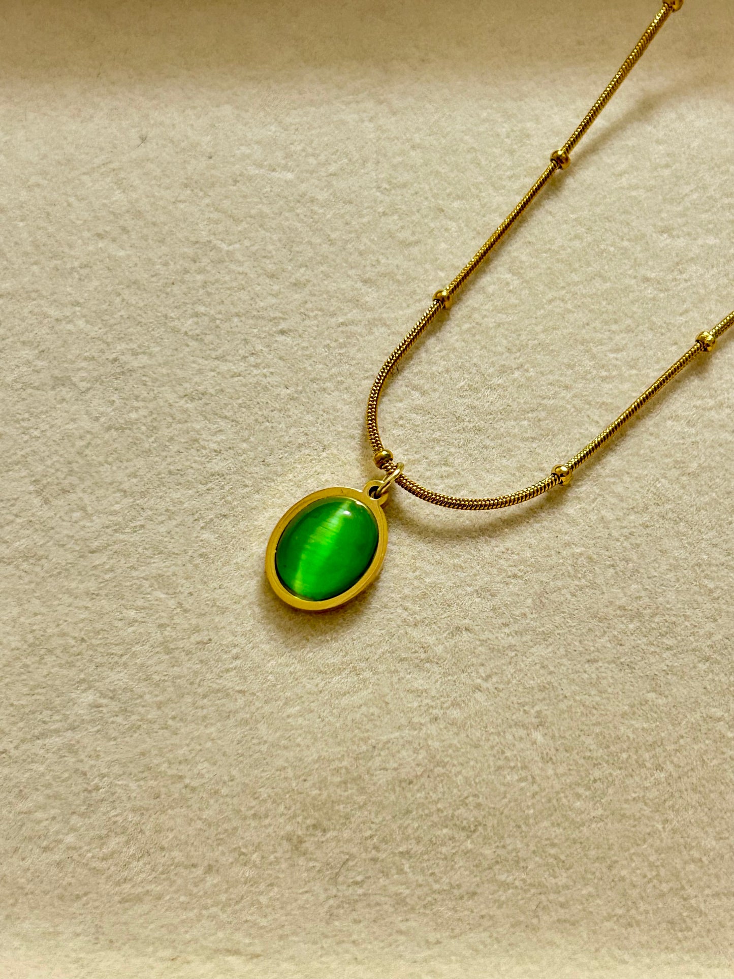 Green Stone Necklace