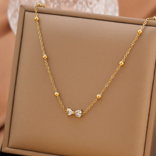 Bow Diamond Necklace