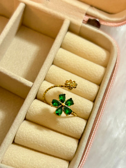 Flowers Adjustable Ring