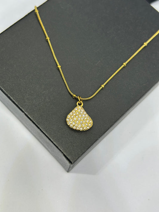 Diamond Shell Necklace