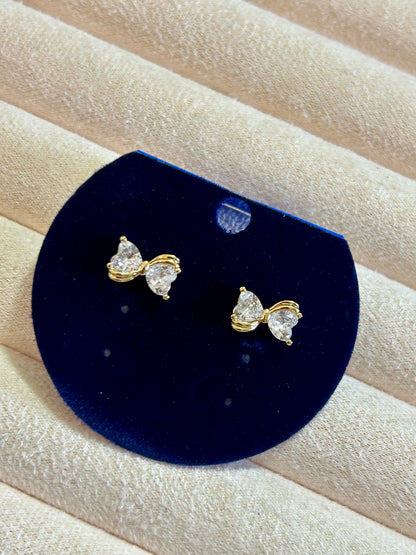 Heart Diamond Studs