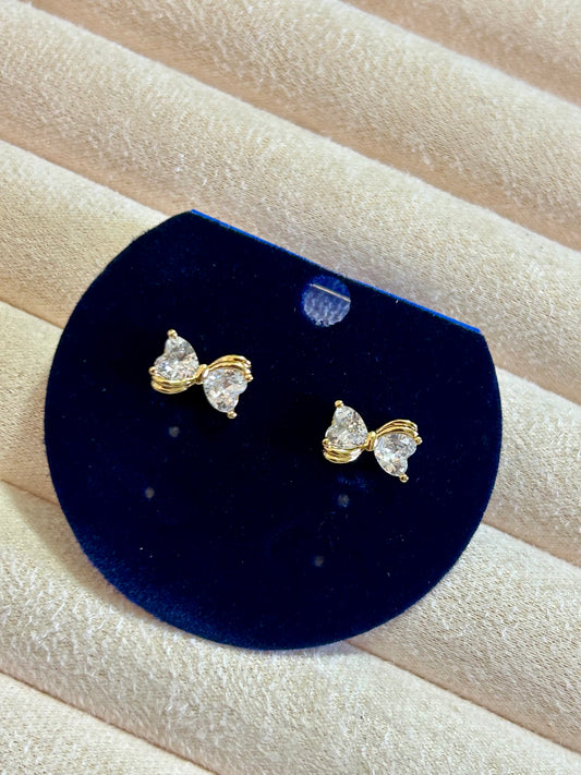 Heart Diamond Studs