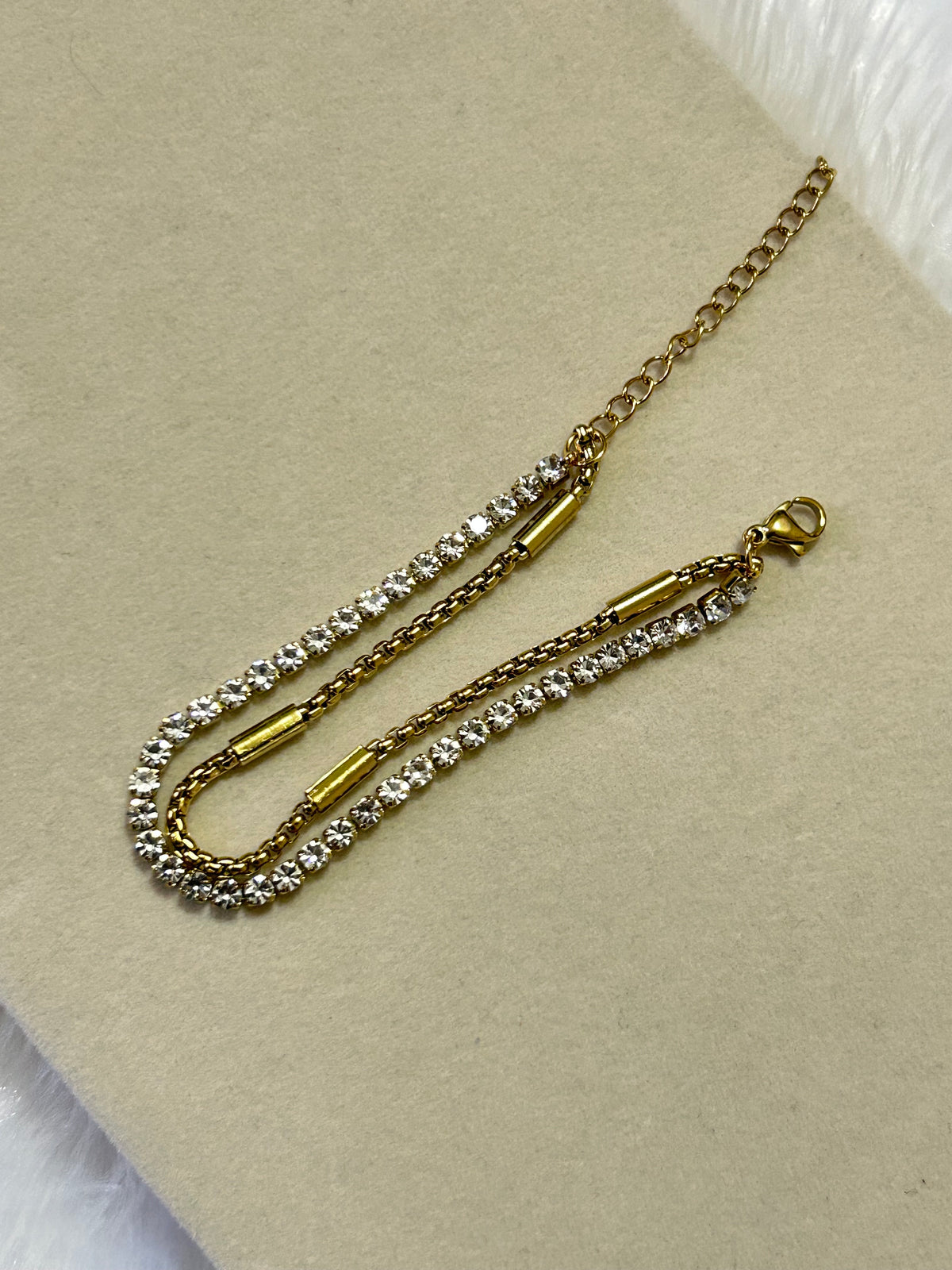 Double Chain Tennis Bracelet