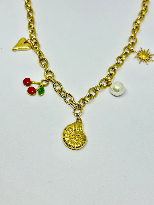 Sun-Kissed Charms Necklace