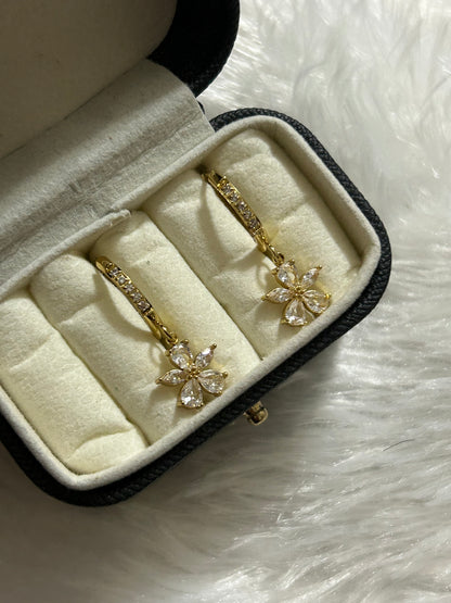 Flower Diamond Huggies