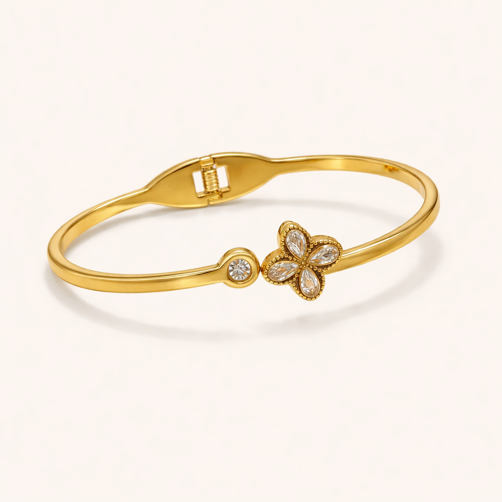 Flower Studded Bracelet