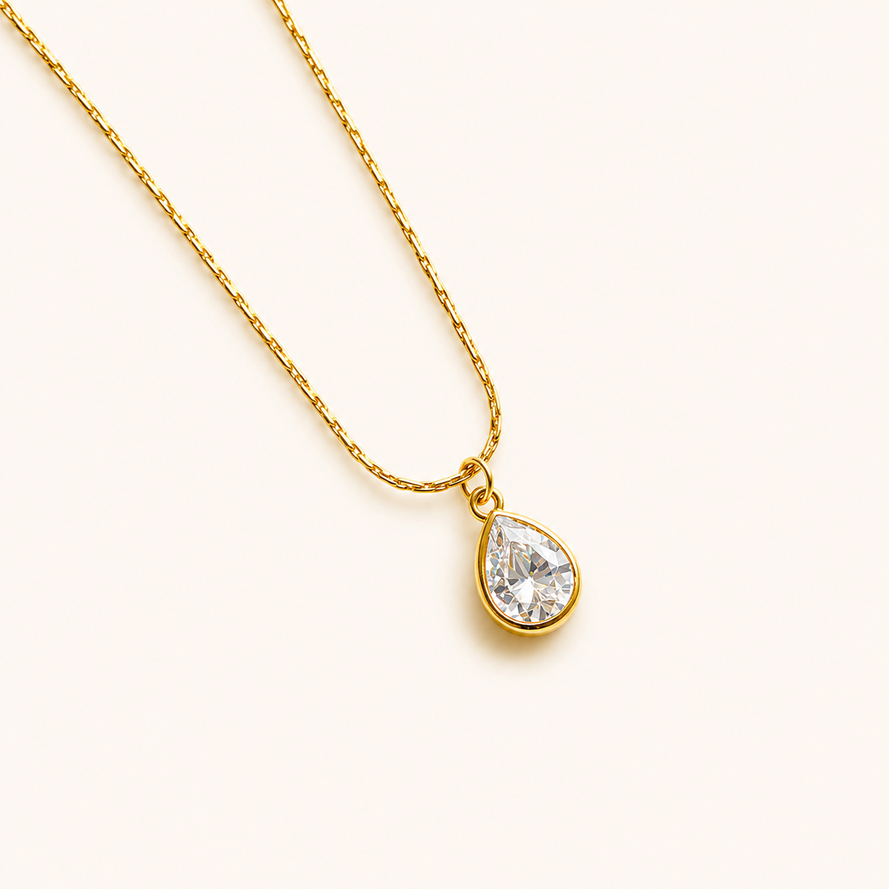 Dainty Solitaire Necklace
